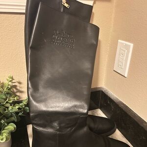 Coach Black Heeled Boots